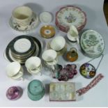 A collection of Wedgewood blue jasper-ware together with, Royal Doulton dinnerware, Aynsley china,