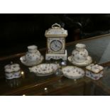 A collection of nine Royal Crown Derby porcelain pieces 'Royal Antoinette'