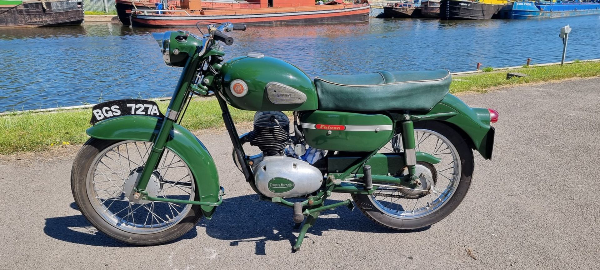 1960 Francis Barnett Falcon 87, 199cc. Registration number BGS 727A. Frame number BF 89027. Engine - Image 2 of 15