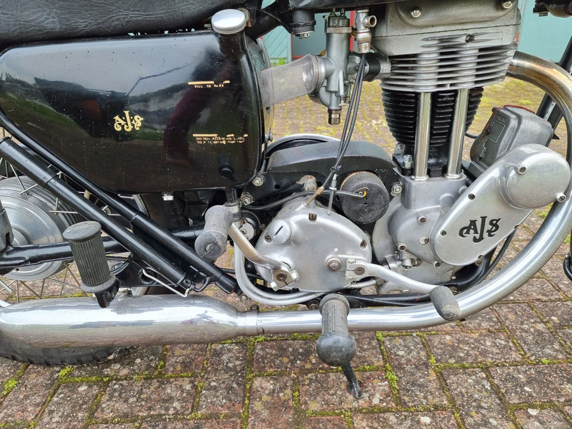 1956 AJS 16M, 350cc. Registration number KFV 338. Frame number A38236. Engine number 56/16MS - Image 6 of 14