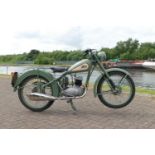 1953 BSA Bantam D1, 125cc. Registration number JKY 632W (see text). Frame number BD2S 12485.