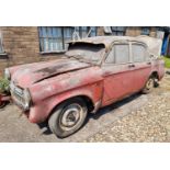 1958 Hillman Minx Series II Project, 1390cc. Registration number HXG 46. Chassis number A1821010H.