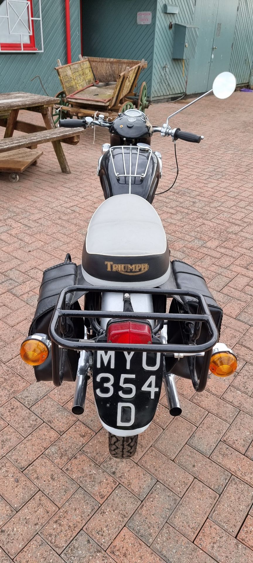 1966 Triumph 3TA, 348cc. Registration number MYU 354D. Frame number 3TA H43516. Engine number 3TA - Image 4 of 18