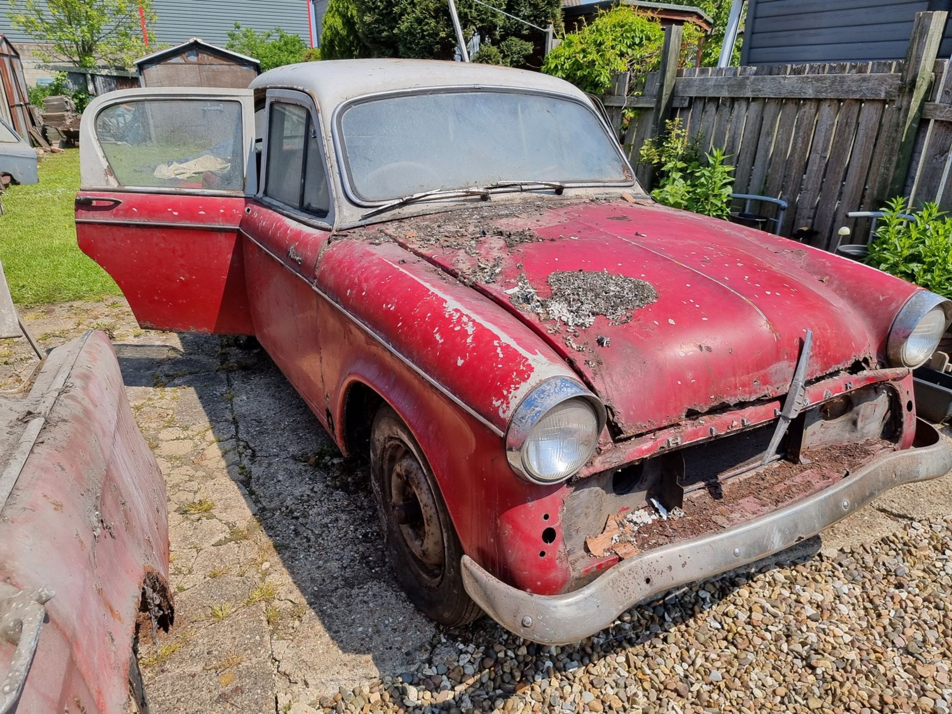 1959 Hillman Minx Series IIIA Project, 1494cc. Registration number XWF 26. Chassis number