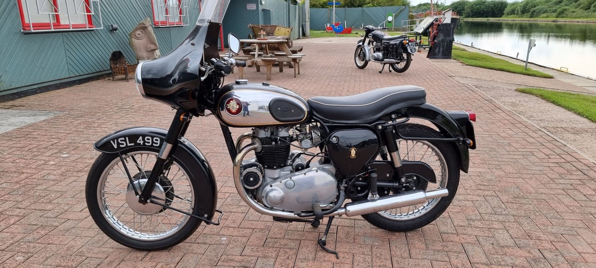 1958 BSA A10 Gold Flash, 650cc. Registration number VSL 499 (non transferrable). Frame number - Image 2 of 12