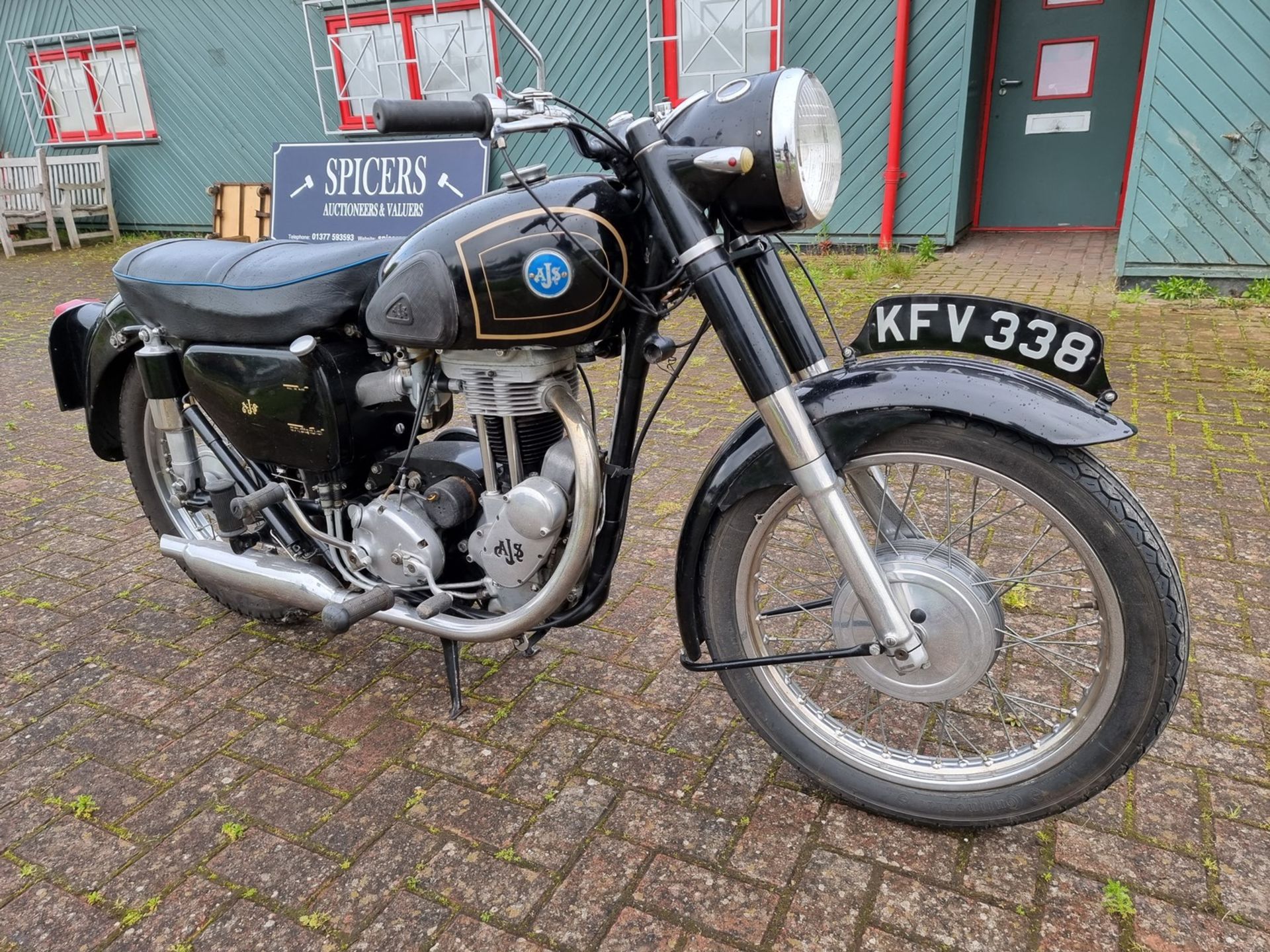 1956 AJS 16M, 350cc. Registration number KFV 338. Frame number A38236. Engine number 56/16MS - Image 14 of 14