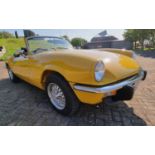 1979 Triumph Spitfire 1500, 1493cc. Registration number GED 830V. Chassis number FH 133903. Engine