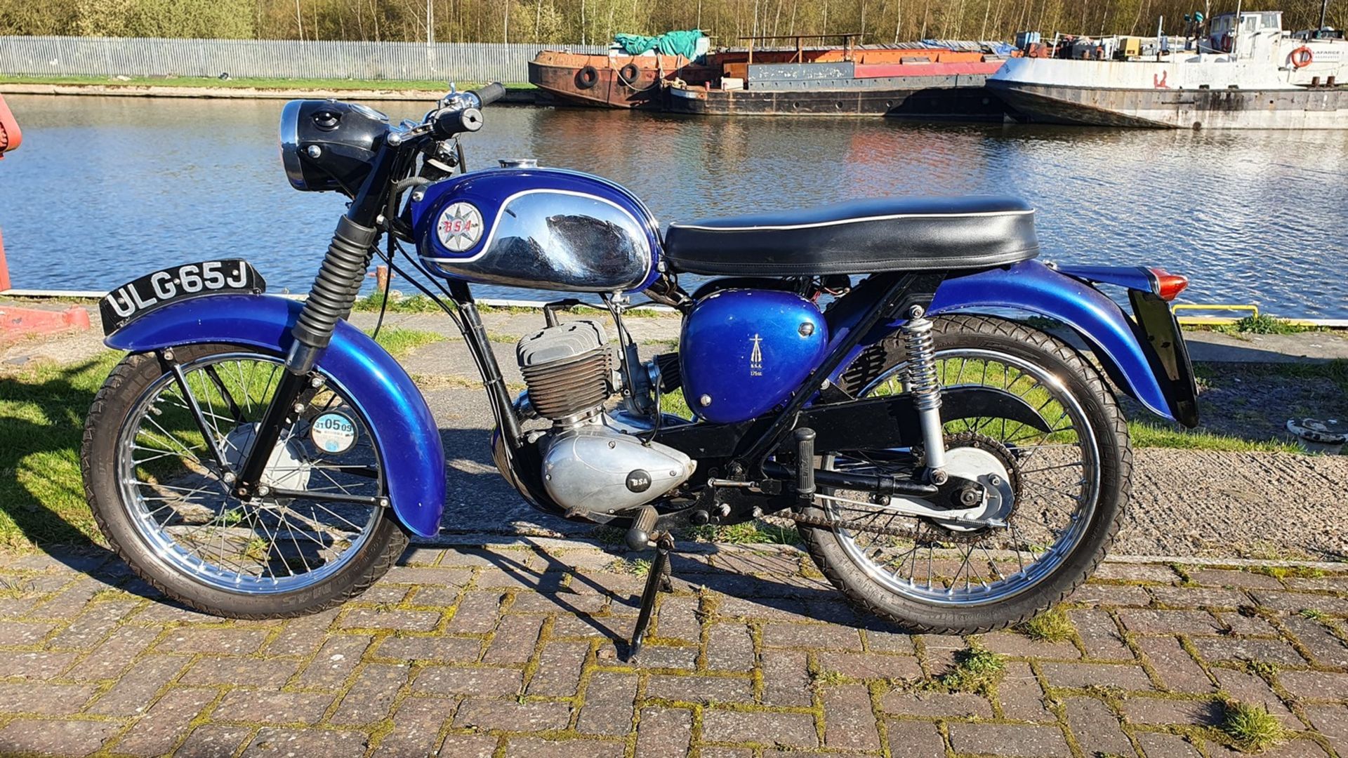 1970 BSA Bantam D14, 175cc. Registration number ULG 65J. Frame number HC 02141 B175. Engine number - Image 2 of 15