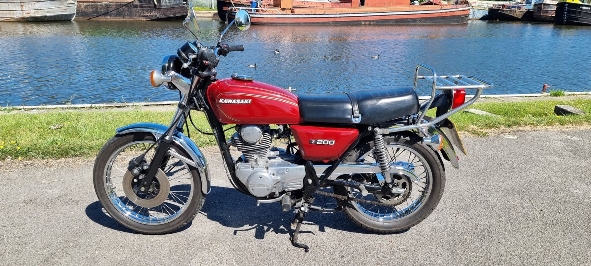 1978 Kawasaki Z200, 198cc. Registration number XCF 992T. Frame number KZ200A-023452. Engine number - Image 2 of 14