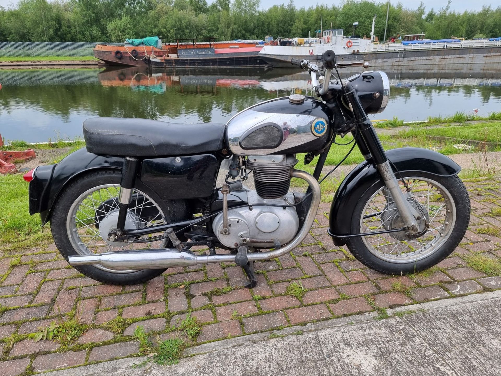 1963 AJS Model 14, 250 cc. Registration number WRT 244A. Frame number 16442 (not found). Engine