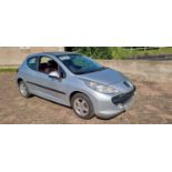 2009 Peugeot 207 Verve three door, petrol, registration number NA09 RSU, 1360cc, MOT until January