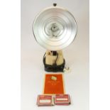 A mid Century infra-red irradiation 'Sollux' lamp, boxed with instructions.