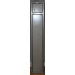 High security cabinet for the safe keeping of shot guns and rifles, solid steel body and door, holds