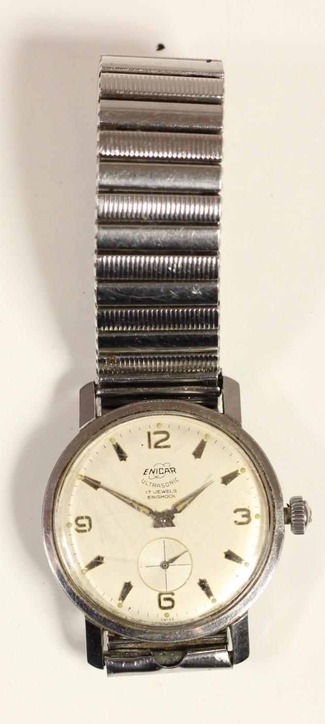 Enicar Ultrasonic, a stainless steel manual wind gentleman's wristwatch, with subsidiary seconds - Image 3 of 3