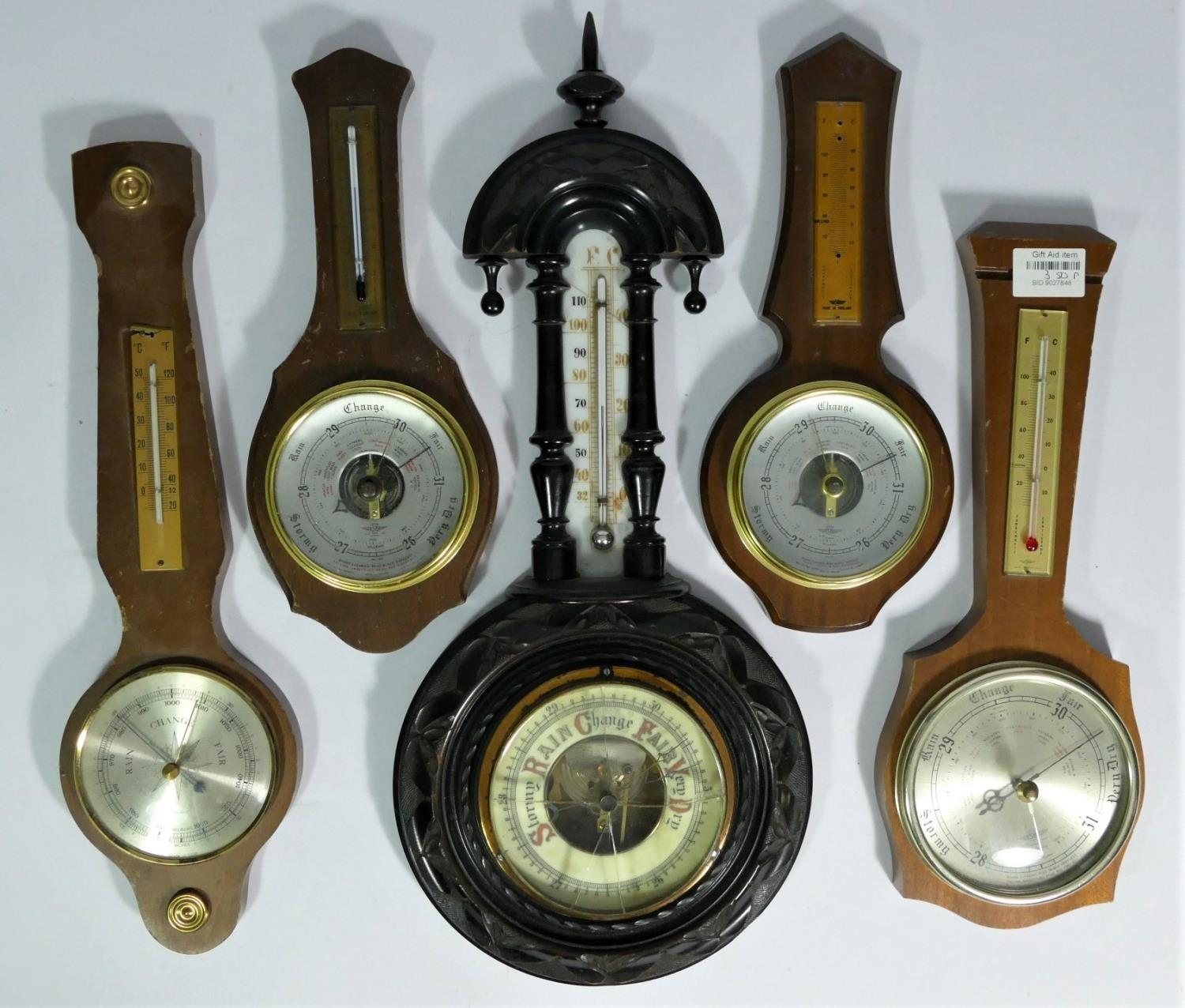 A collection of barometers