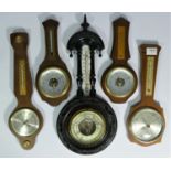 A collection of barometers