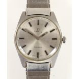 Omega, a stainless steel manual wind gentleman's wristwatch, c.1970, ref 112, movement number