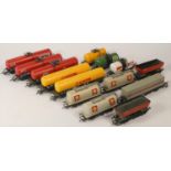 A box of 'OO' gauge wagons made by Hornby and LIMA