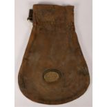 A leather cashbag with brass label "N.E.R DRAX HALES (wages cash)". The station was on the Goole-