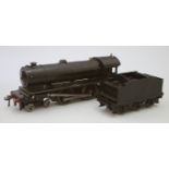 A Bassett-Lowke 0 Gauge Live Steam 'Enterprise' 4-4-0 Locomotive and Tender, finished in black,