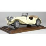 Two Franklin Mint Models, a 1938 Jaguar SS-100 and a 1907 Rolls-Royce The Silver Ghost (2)