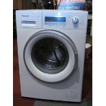 A Panasonic 8K washing machine, model number NA-148VB6. 60cm wide, 55cm deep.