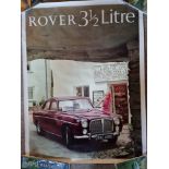 A Rover 3.5 litre poster, publication 721A, 100 x 76 cm.