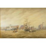 Max Parsons (1915-1998), "River Hull", oil on canvas, signed lower right, 75 x 50 cm