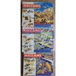 1960's Meccano construction sets to include sets No3,4,5 'Highway Vehicles' 'Airport Service', 'Site