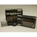 A boxed Spectrum 48K+ (122-299959) contents to include, power supply unit, TV connection lead,