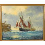 Jack Rigg (1927-), trawler WY.21 2017, oil on canvas, 30 x 24 cm