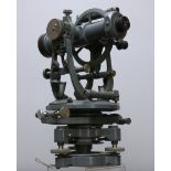 An engineers/surveyors transit theodolite, painted grey, 30 x 20cm.