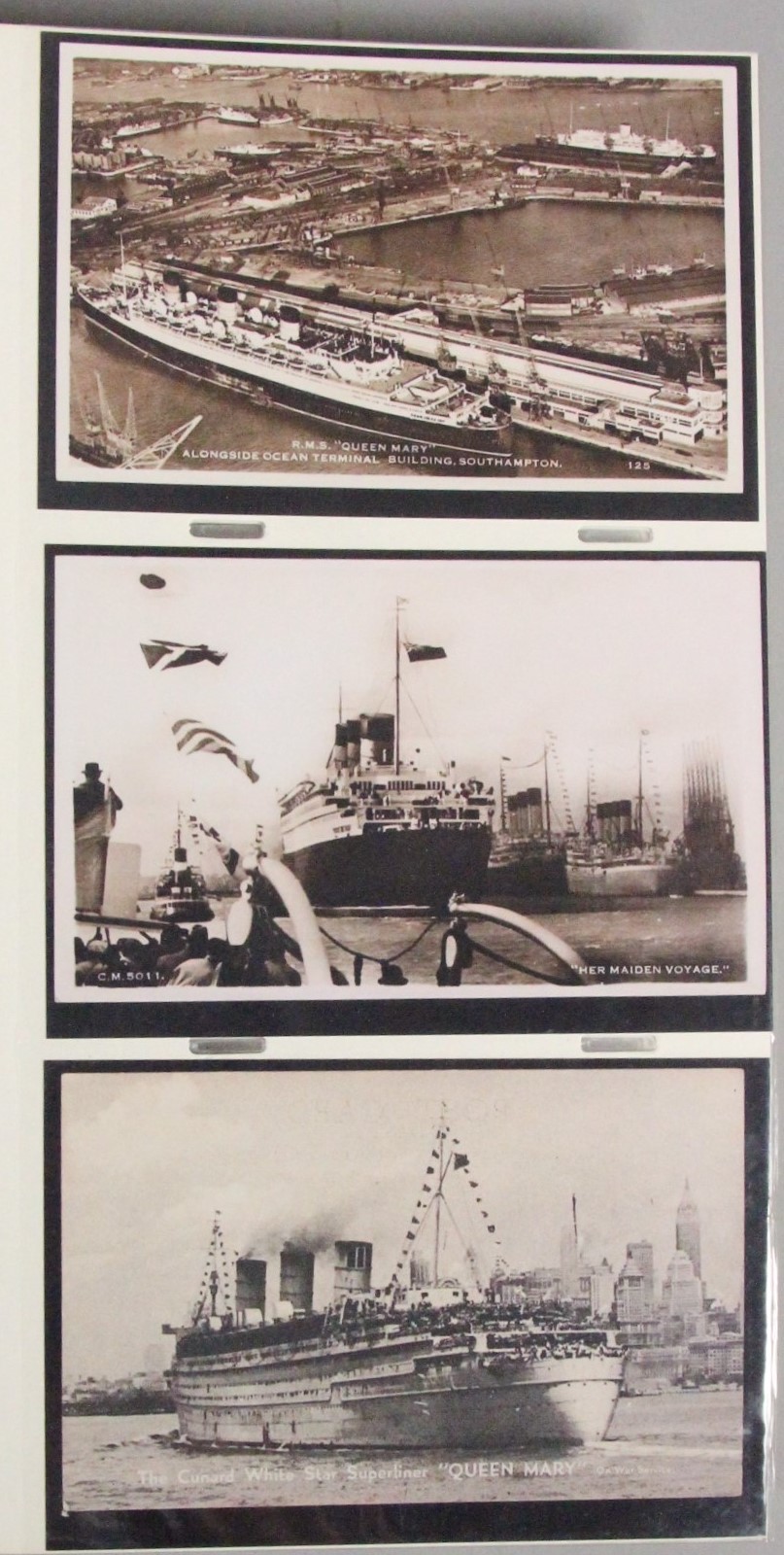 Brian Masterman Collection; four albums of photographic reproductions of nautical postcards, - Image 7 of 12