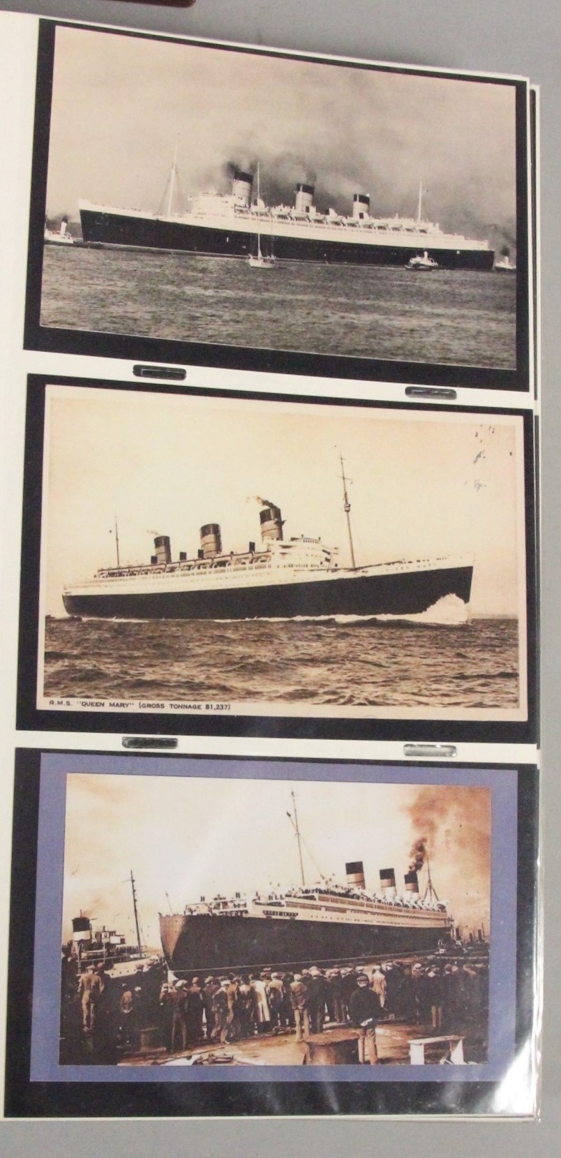 Brian Masterman Collection; four albums of photographic reproductions of nautical postcards, - Image 9 of 12
