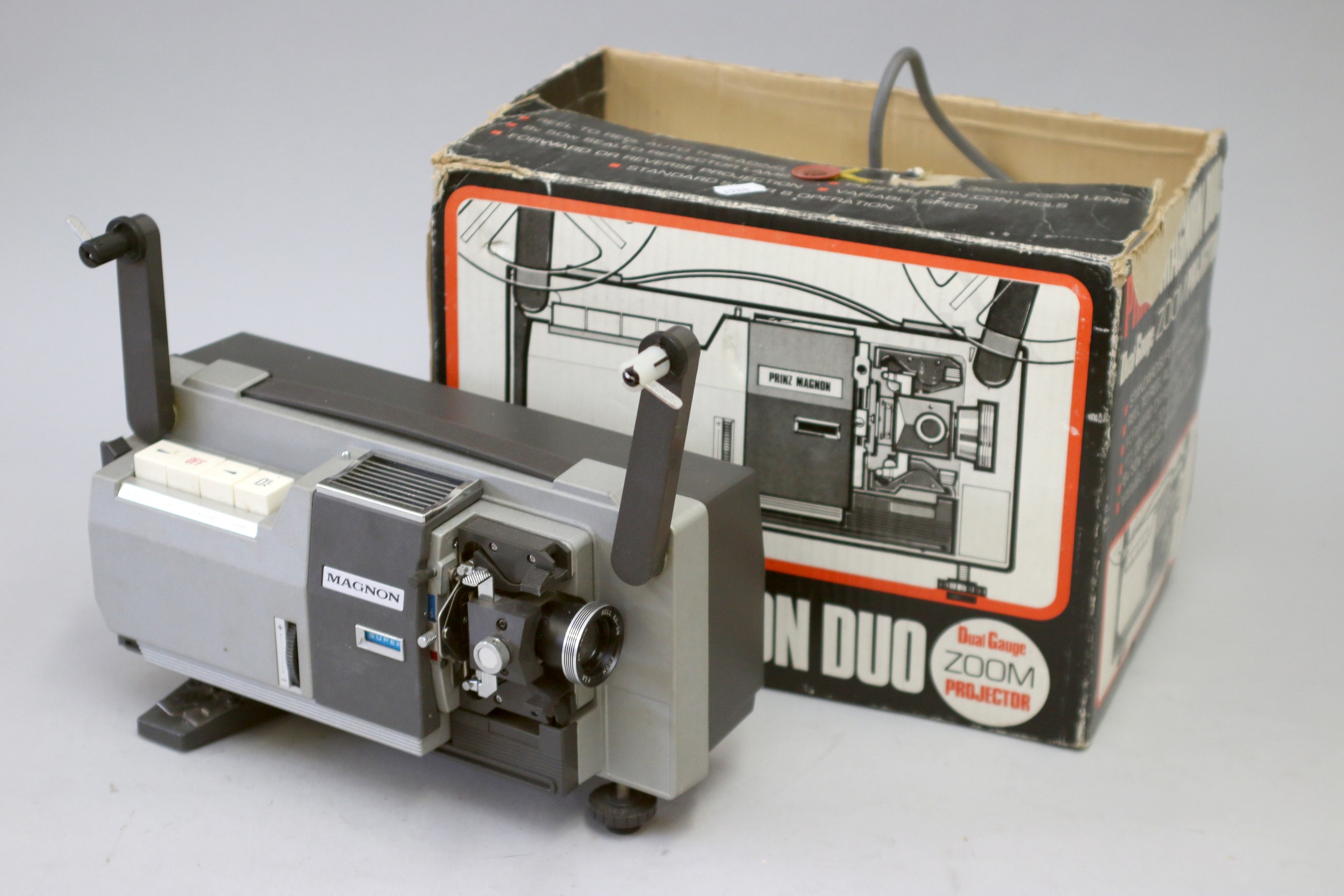 Three 8mm movie projectors, including a Bauer Super T3, with a fitted interior box and - Image 6 of 7