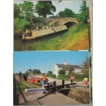 Brian Masterman Collection; an album of postcards to include narrow boats, passenger liners and