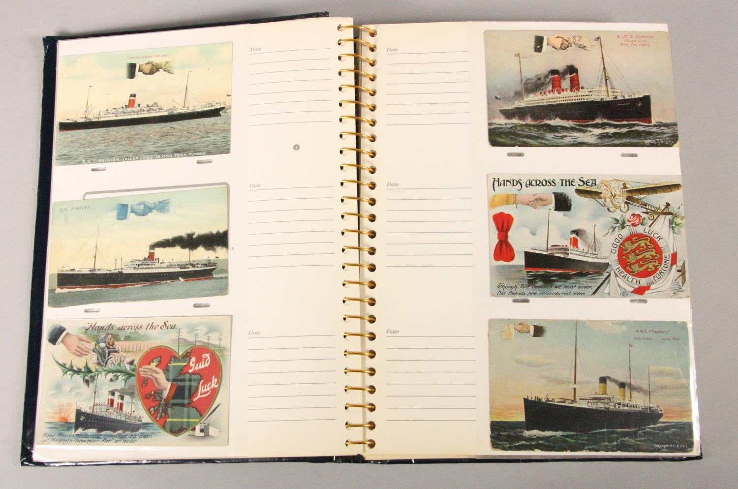 Brian Masterman Collection; an album of approximately 115 Hands Across the Sea nautical postcards, - Image 3 of 3