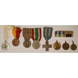 Eight various Italian medals and medallions.