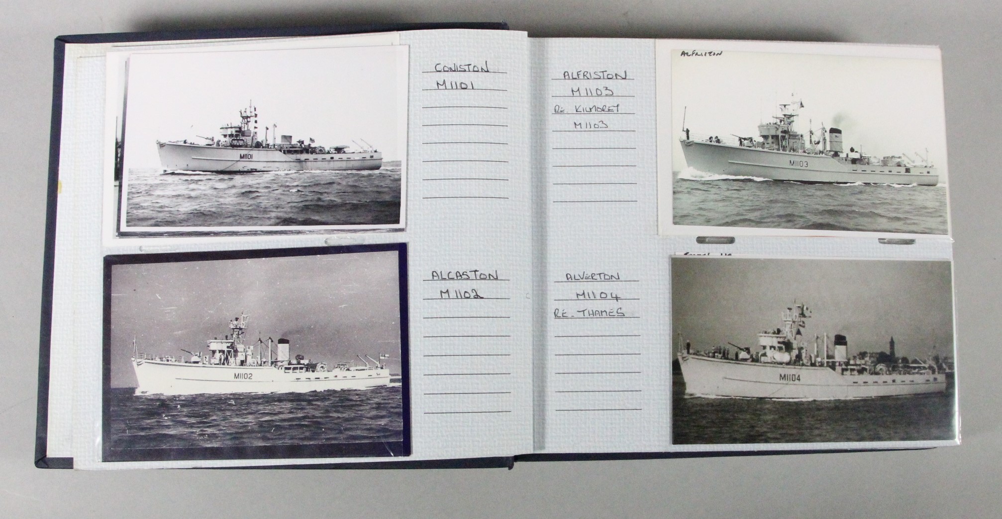 Brian Masterman Collection; four albums of photographic reproductions of nautical postcards,