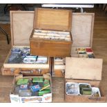 A collection of assorted loose Meccano parts & accessories from the 1950's - 1970's in wood