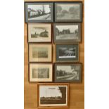 A collection of photographic prints depicting Early 20th Century scenes of local interest