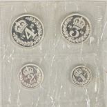 A 1999 Elizabeth II silver Maundy four coin set