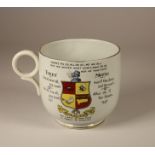A Tykes Motto coffee mug, 11 x 16 cm