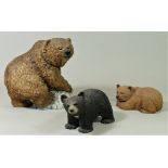 'Winters Edge' handcrafted model bears by Keith Sandulak -2001 (3)