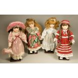 A collection of modern porcelain dolls to include 'The Classique Collection' together with five