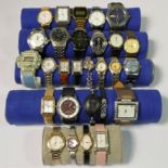 A collection of over fifty ladies & gents quartz wristwatches, makers to include - Tissot, Casio,