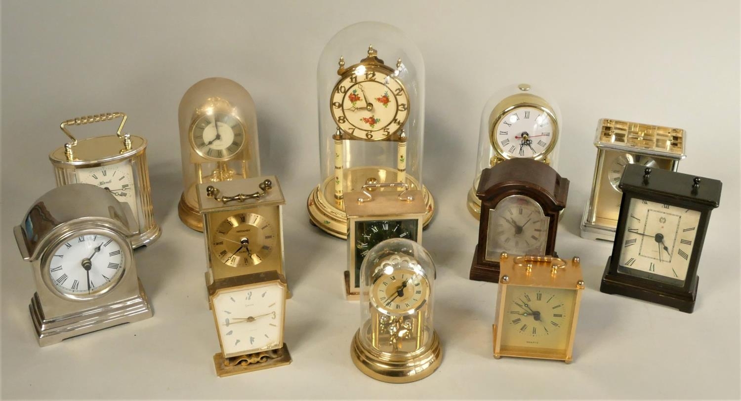 A collection of carriage and anniversary clocks together with a collection of barometers. (4) - Image 7 of 7