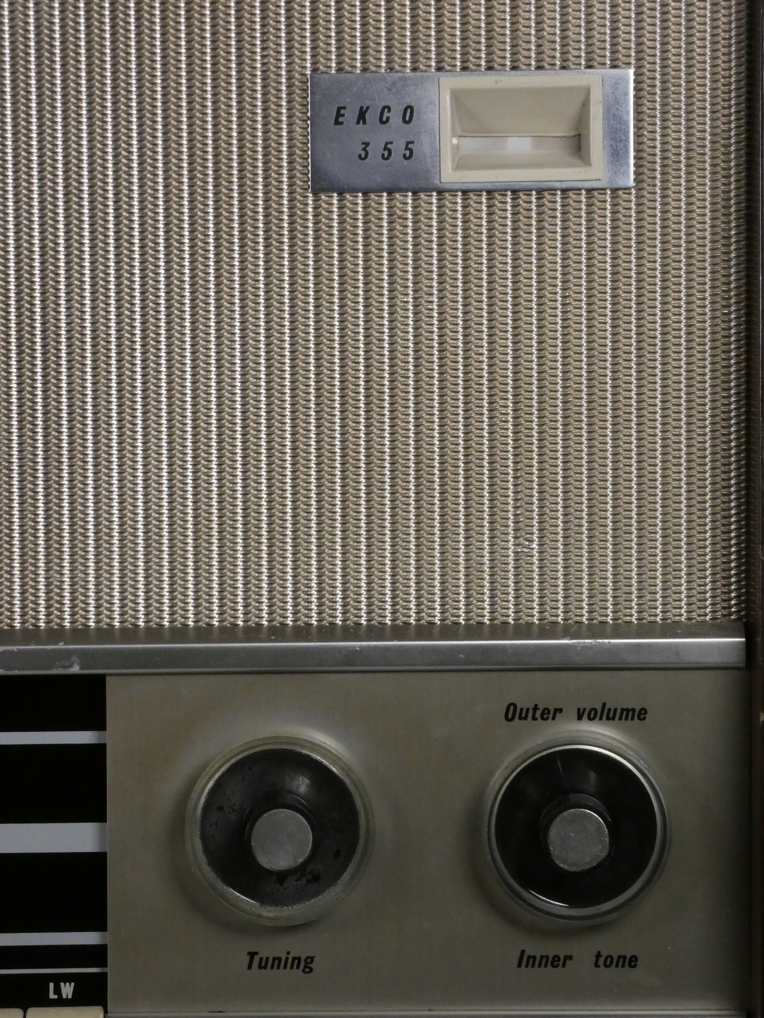 An Ekco 355 1960's valve radio. FM, MW and LW. Checked and working. Tuning indicator, aluminium - Image 2 of 5