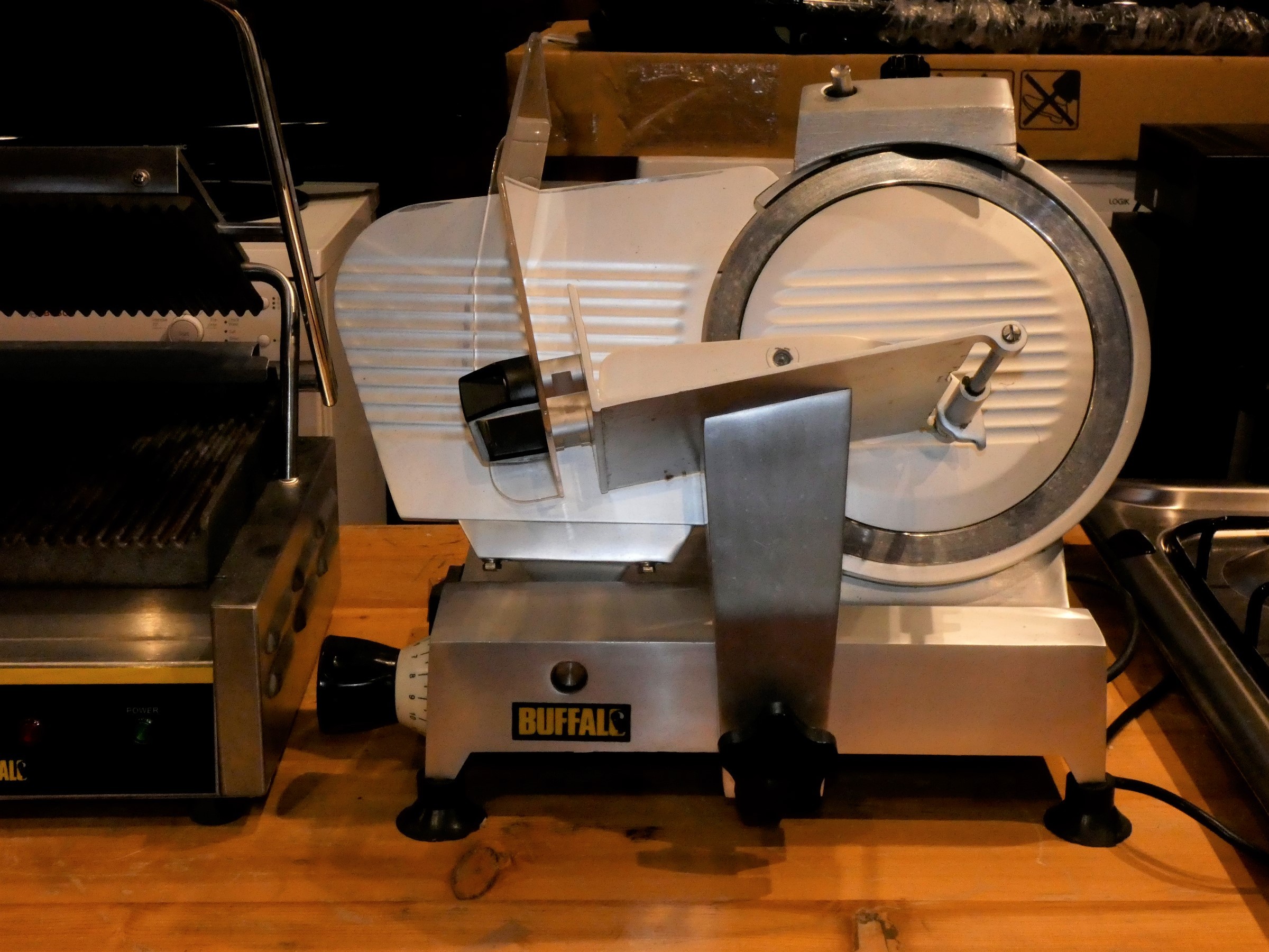 Catering Equipment - To include a Indesit gas hob (as new) a Buffalo meat slicer, model number - Image 2 of 3