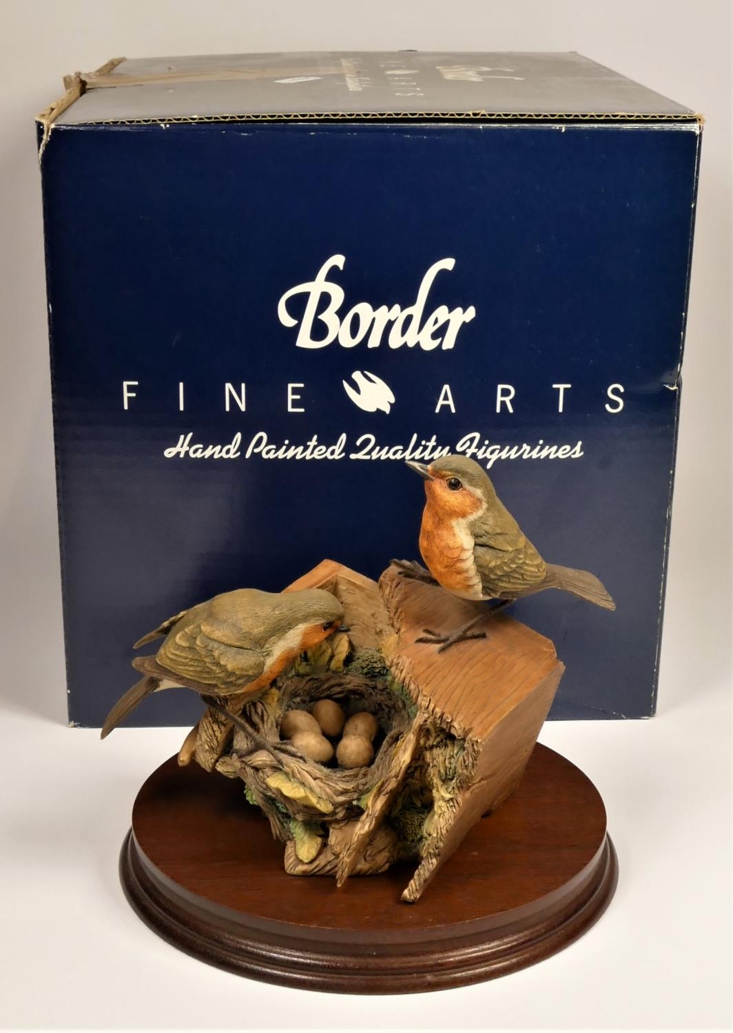 Border Fine Arts, Robins, limited edition 64/950, impressed BFA Scotland 1988, 18 x 22 cm